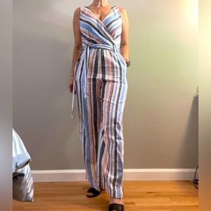 Striped jumpsuit